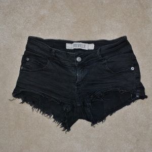 Brandy Melville Black Cut Off Shorts